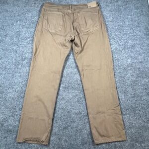 Paige Federal Chino Pants Mens 34 Beige Straight Leg Slim Fit Formal Office Wear